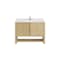 James Martin Vanities Single 48'' Single Vanity, Sunwashed Oak w/ Single Hole 3 CM White Zeus Quartz Top & Backsplash D404-V48-SWO-1WZ - alternate 1